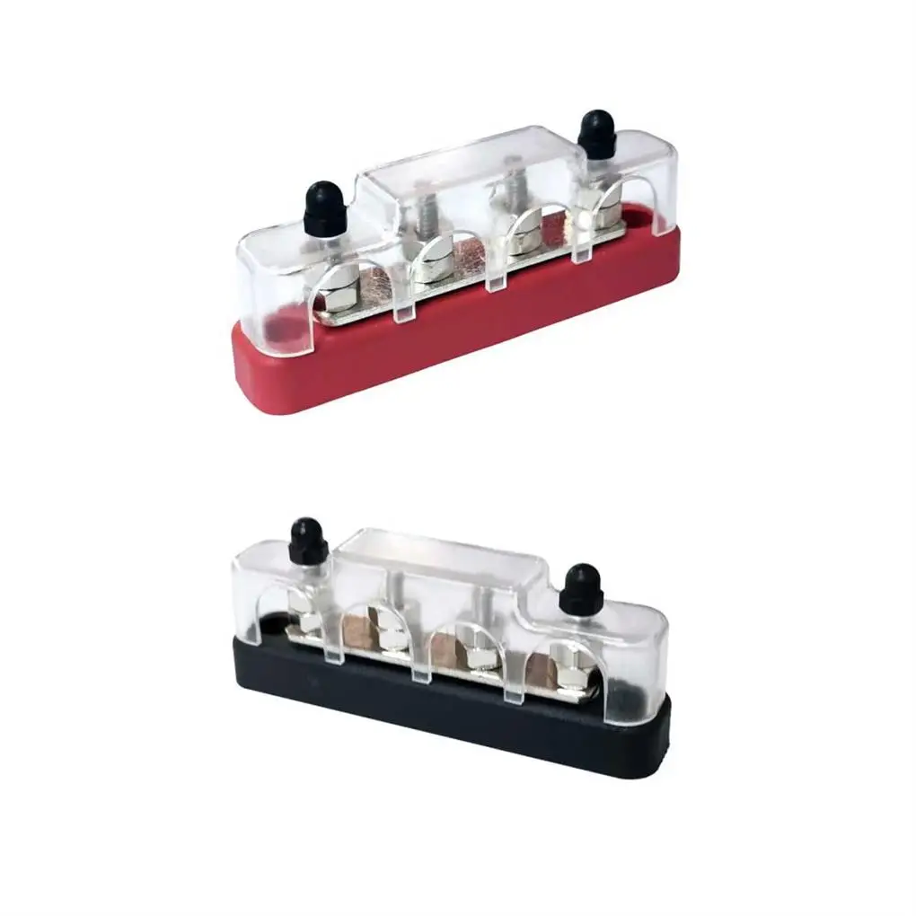 

Bus Bar Power Distribution Block Positive Ground Busbars Automotive Black