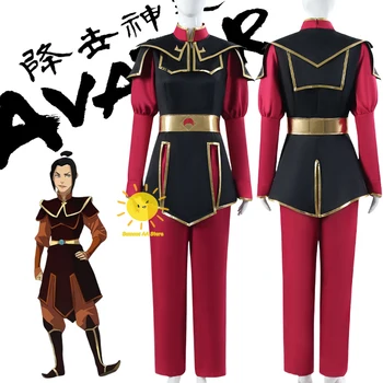Anime Azula Cosplay Avatar La Leggenda di Korra Costumi Cosplay Azula Top Scialle Vita Carnevale di Halloween Festa Cos Donne