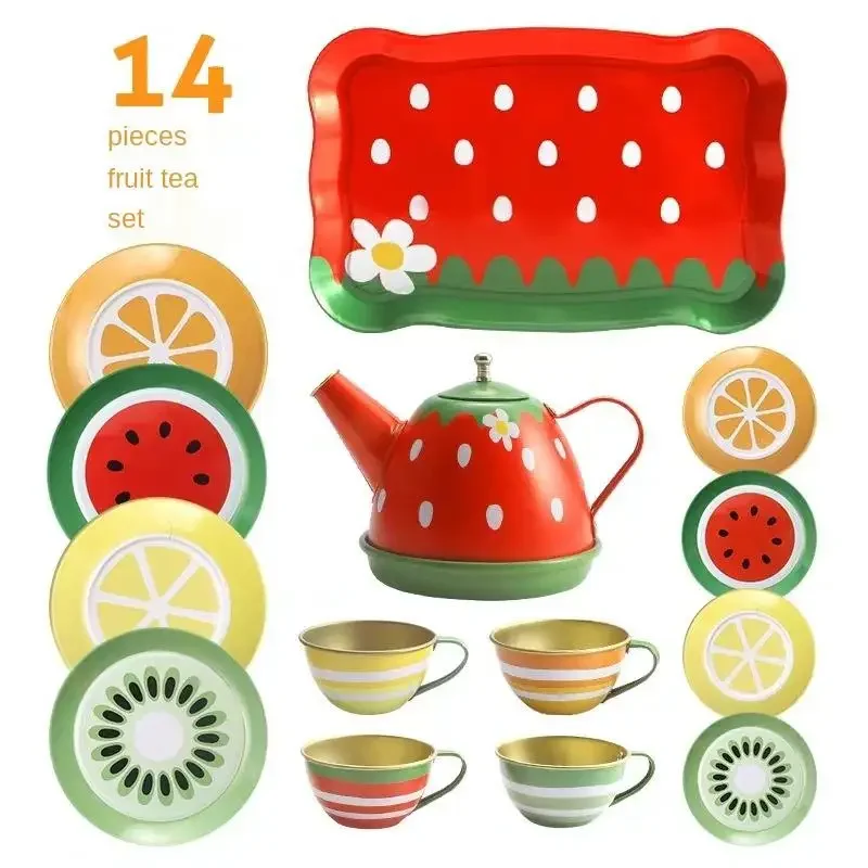 Play House Tea Set Kitchen Toy Boy Girl Cooking Kitchen Utensils Tableware Baby Early Education Toy Game Children Baby