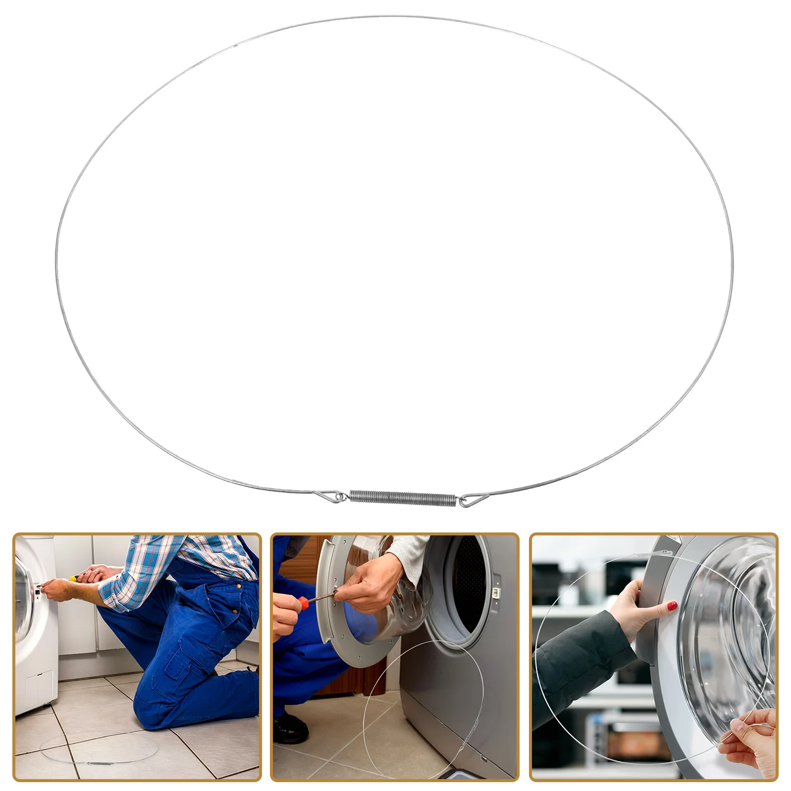 Washing Machine Seal Door Clamp Replacement Stainless Steel Boot Spring Washer Sealing Metal Accessory
