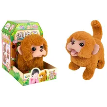 

Electronic Plush Monkey Toy Robot Tiger Wag Tail Electric Cute Animal Walk Run Golden Monkey Pet With Sound Kids Birthday Gift