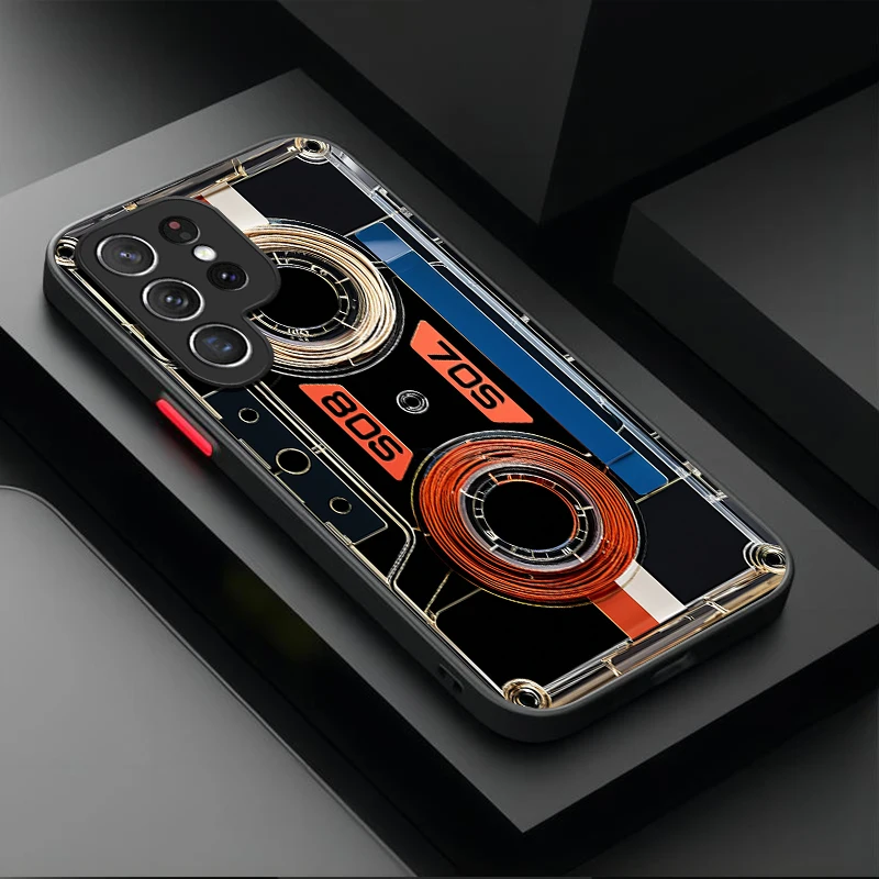 Lucky Tape Pattern Matte Hard Phone Case - Stylish Protective Cover