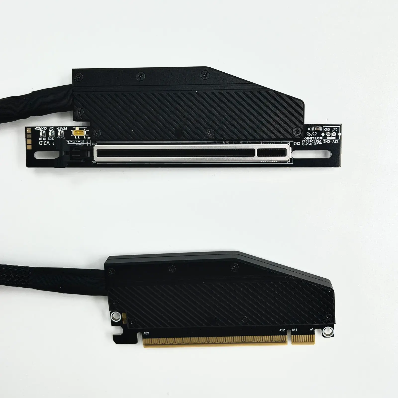 Für AMD RX 90xx Serie Doppelseitiges Reverse PCIe 5.0 x16 Gen5 512Gbps Grafikkarten-Verlängerungskabel für NVIDIA RTX 50 – Detail 10