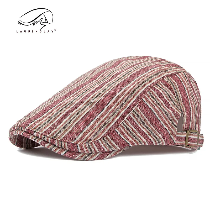 Newsboy Hats for Men Women Flat Cap Cotton Adjustable Breathable Irish Cabbie Ivy Driving Hunting Hat Vintage Kpop