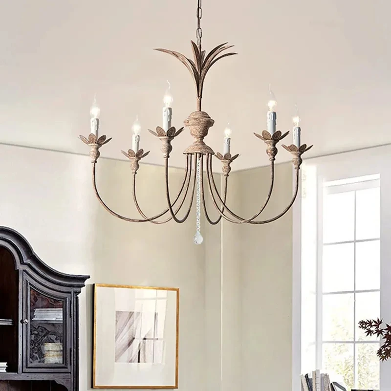 

Винтажная американская Подвесная лампа с 6 насадками, люстра в скандинавском стиле для столовой, гостиной, кухни, спальни, лестницы, отеля, виллы