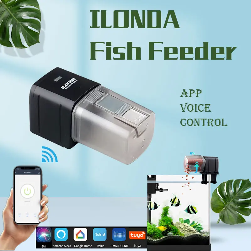 

Ilonda Automat WiFi Fishing Feeder Aquarium Smart Turtle Shrimp Plant Tank KOI Food Dispenser Products Accessory Control Tools