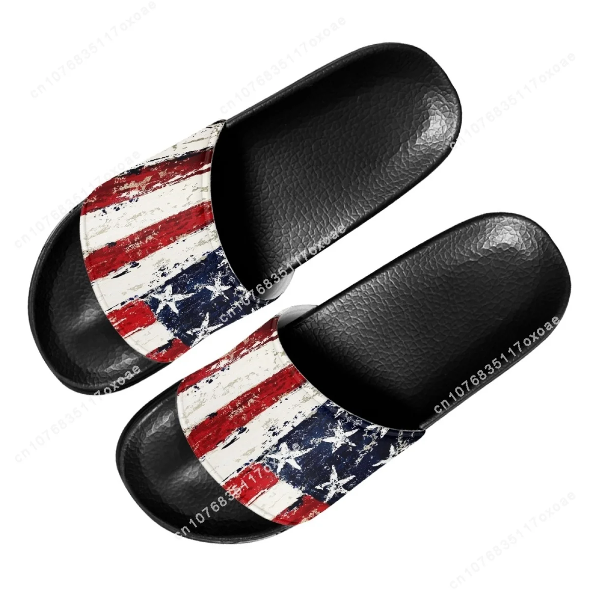 BELIDOME Luxury Designer American Flag Pattern Sandals Fashion Home Adult Comfortable Anti-Slip Slippers Cool Beach Slides Gift
