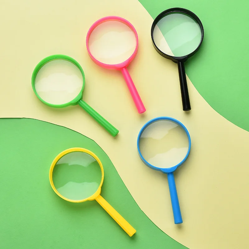 15PCS Magnifying Glass For Kids Party Favors Outdoor Observation Science Educational Toys Classroom Prizes For Students
