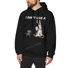 I Dont Give A Rats Ass Vintage Gift Hoodie Sweatshirts Harajuku Creativity 100% Cotton Streetwear Hoodies
