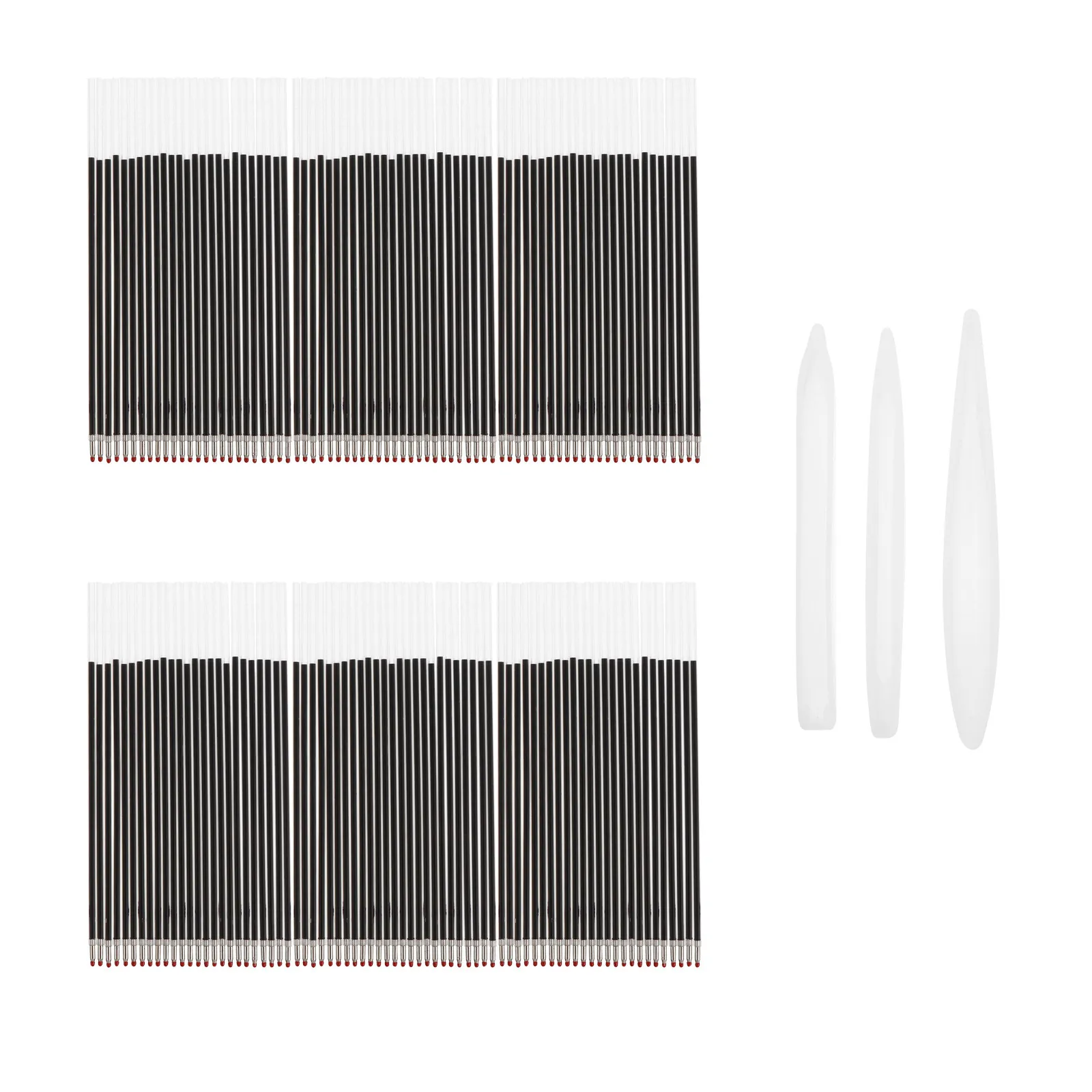 3Pcs 볼펜 금형 실리콘 DIY 펜 모양 금형 에폭시 주조 키트 펜 만들기 교사 학생 선물 볼펜 리필 펜