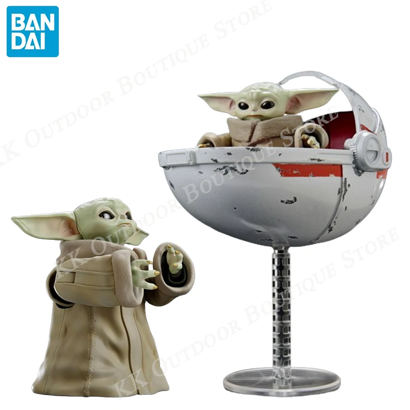 

Оригинальная фигурка Bandai Подлинная фигурка Grogu Звездные войны набор моделей Мандалора Аниме фигурки коллекционные модели Фигурки игрушки подарки