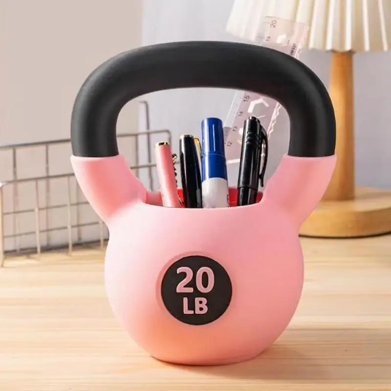 Kettlebell Pencil Holder Kettlebell Shape Pencil Holder Cup Fun Desk Accessories For Women Men Adults Fitness Enthusiasts 4