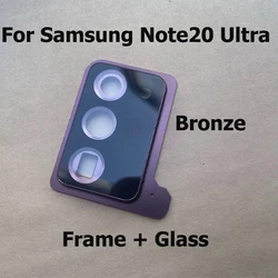 Enhanced Back Camera Lens Cover with Frame and Adhesive (Note 20 Ultra Bronze)