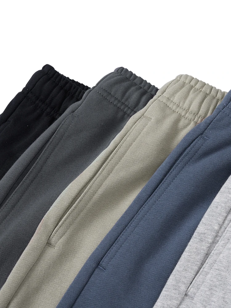 SIMWOOD 2024 Summer New Oversize 390gsm Fabric Jogger Shorts Casual Drawstring Elastic Waist Workout Running Shorts 5