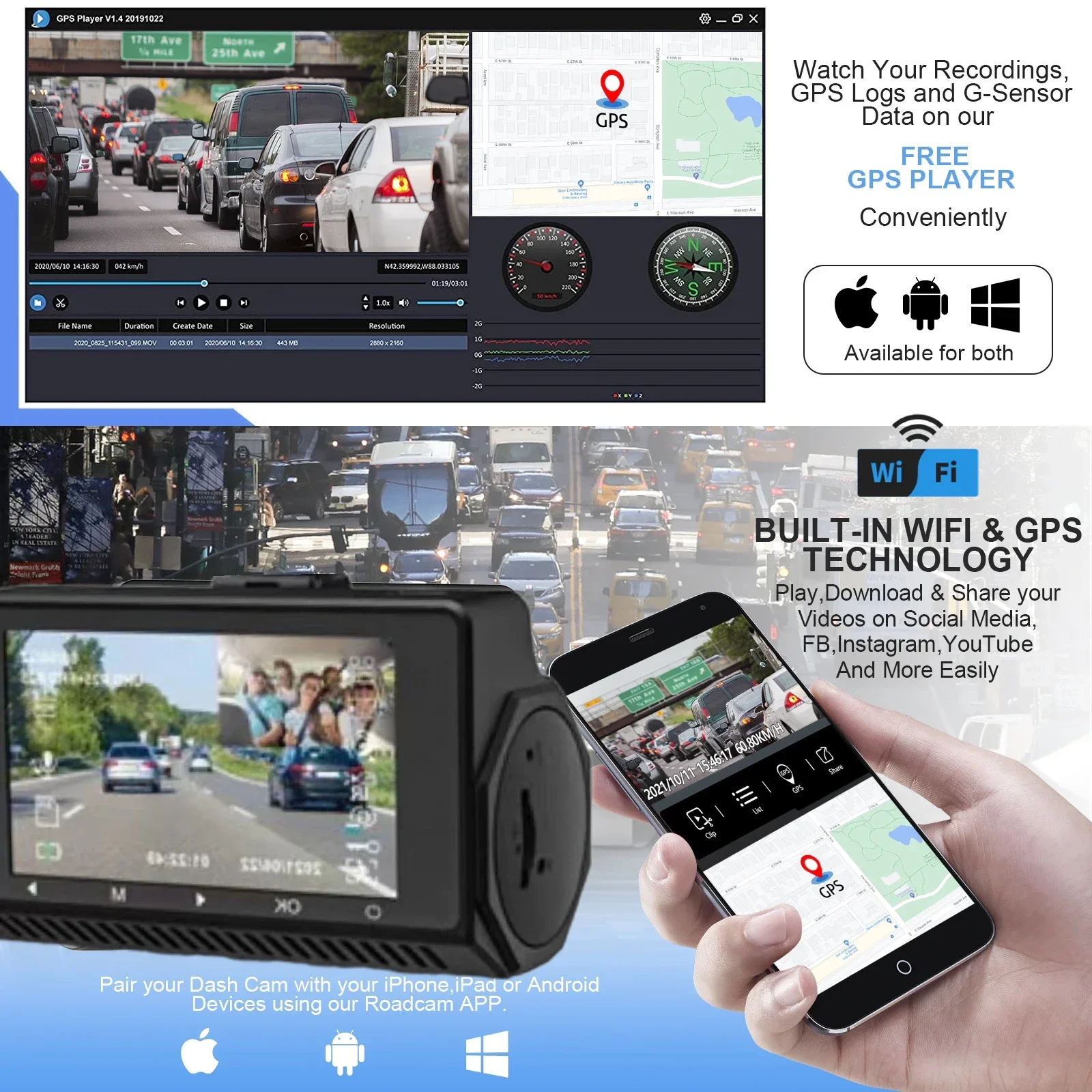   ķ ī޶, GPS, , 24 ð  , ߰ ð,   ĸ 3 Dvrs, ī޶  ϱ, 4k