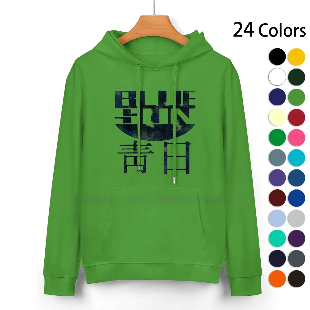 

Blue Sun Logo-Firefly Pure Cotton Hoodie Sweater 24 Colors Jayne Cobb Blue Sun Firefly Geeky Browncoats Worn Blue Sun