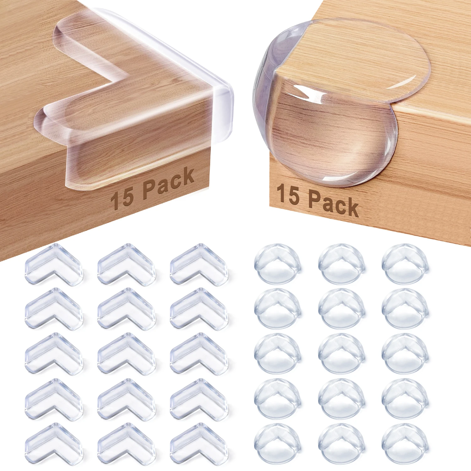 Baby Corner Protectors 16/30Pcs silicone table corner protector table corner protector furniture anti collision strip