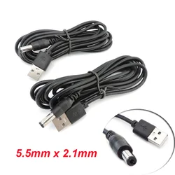 USB 2.0 to DC Power Cable with 5.5mm x 2.1mm Connector - 0.8m