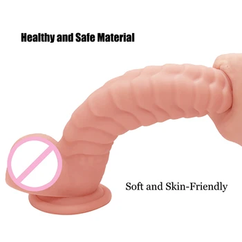 Huge Silicone Scaly Dildos with Suction Cup Soft Big Dick Realistic Penis Erotic Thick Phallus Sex Toys for Women Masturbation 4