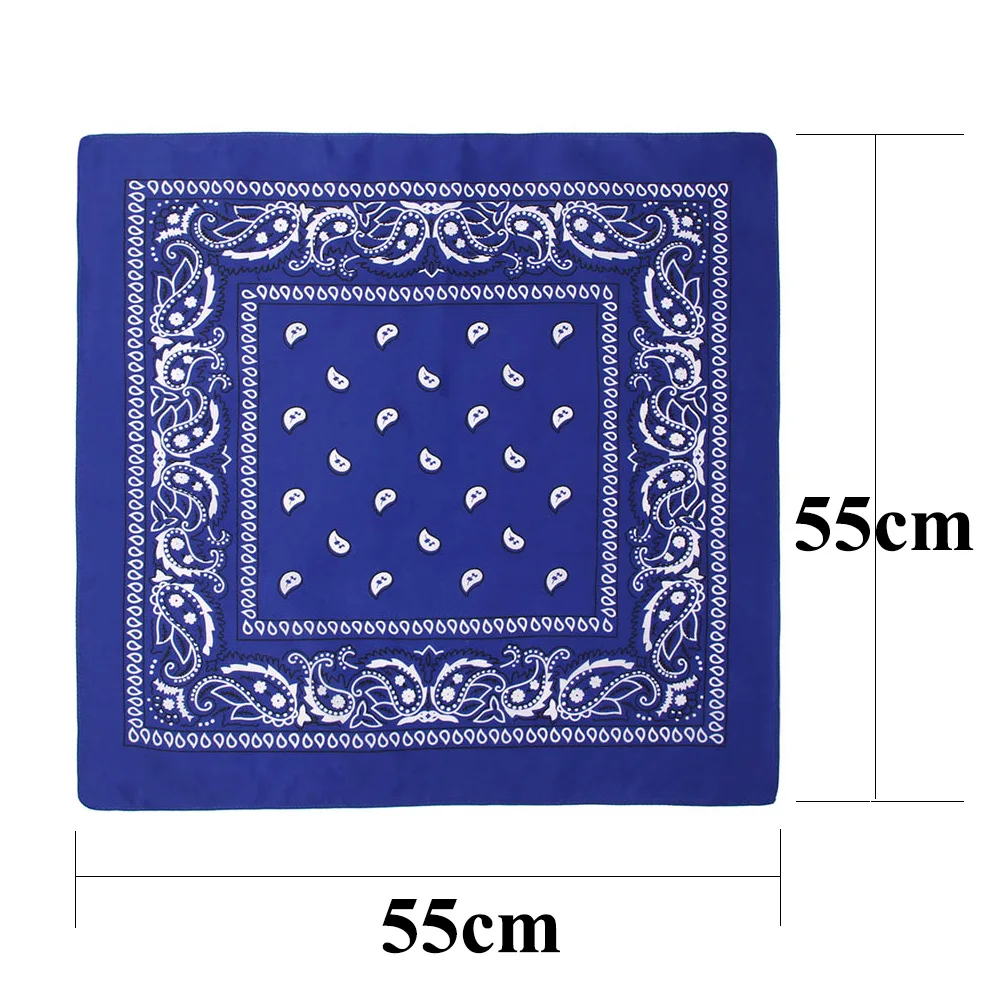 Bohemian Print Bandana Paisley Pattern Headbands Hiphop kerchief Outdoor Unisex Headband Wrist Wraps Face Mask Handkerchief