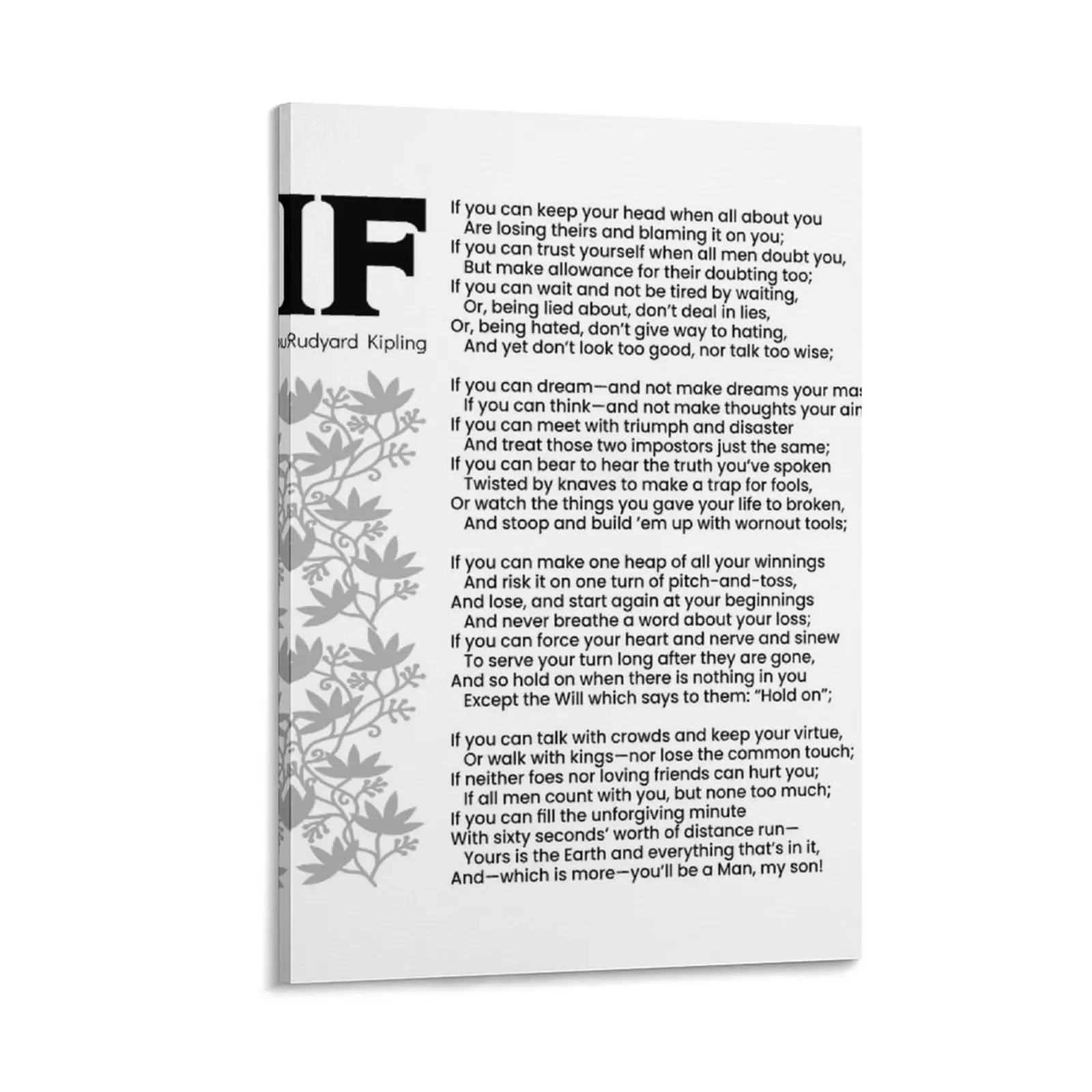 Rudyard Kipling - If | Poster E Altri Formati |