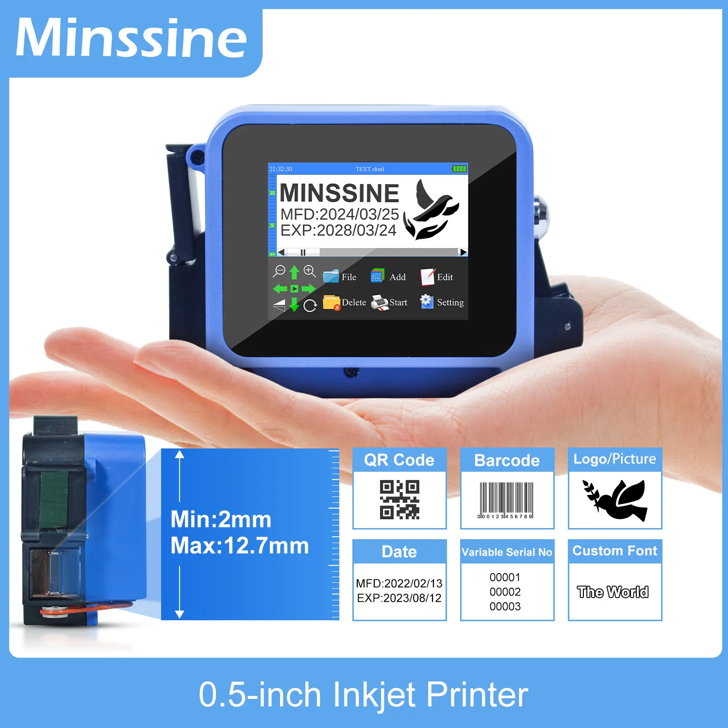 Portable-Mini-Handheld-Inkjet-Printer-12-7mm-for-QR-Barcode-Batch-Date ...