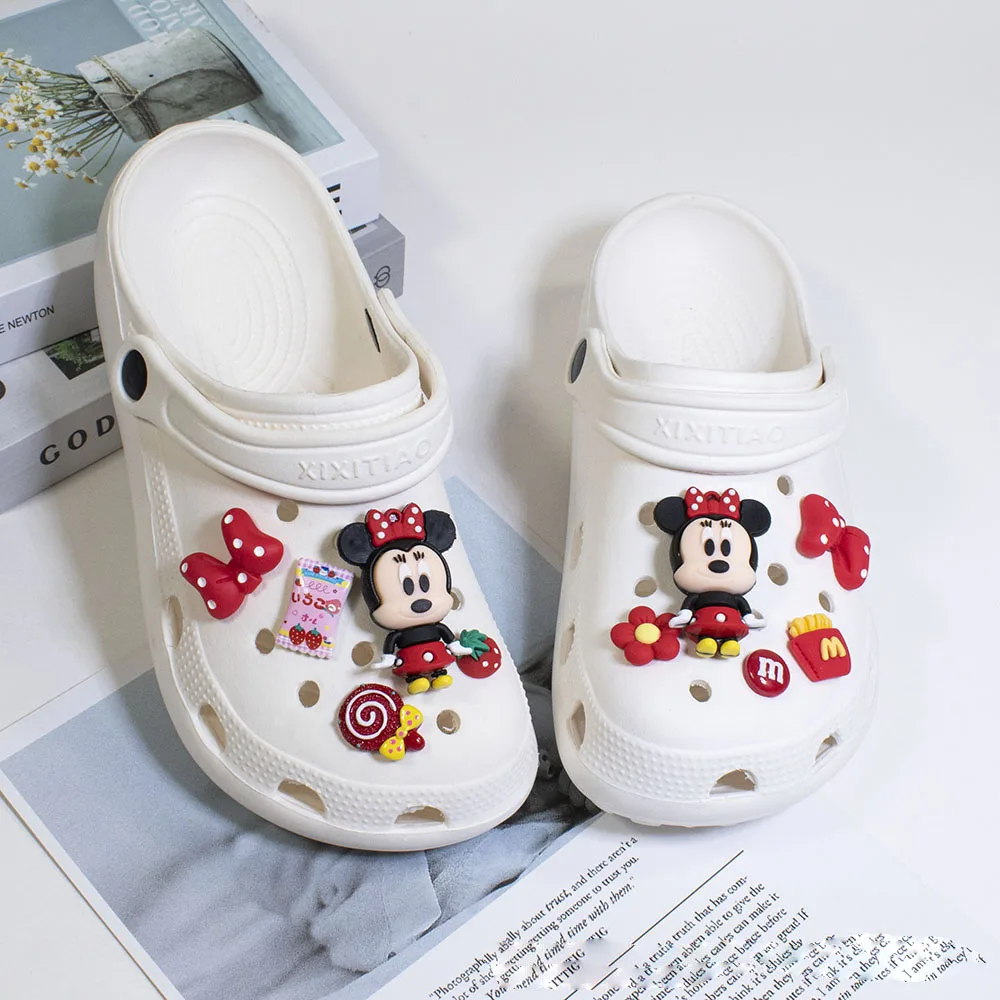 Cute Winnie Pooh Shoe Buckle for Crocs Charms Slippers Sandal Shoes  Accessories Decoration Shoe DIY Charms Kids Party Gifts