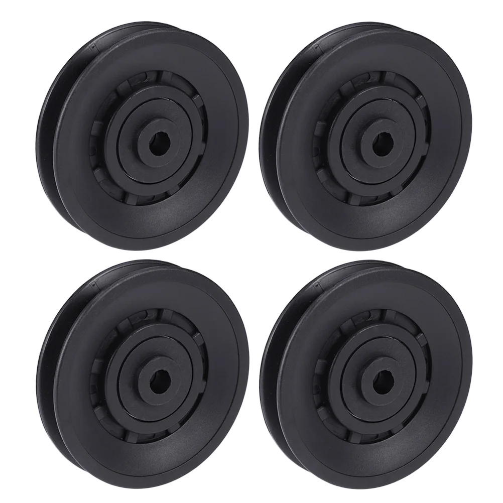 

Diameter 90mm Universal Wearproof Abration Bearing Pulley Wheel Diameter Nylon Bearing Pulley Wheel Cable Gym Fitness
