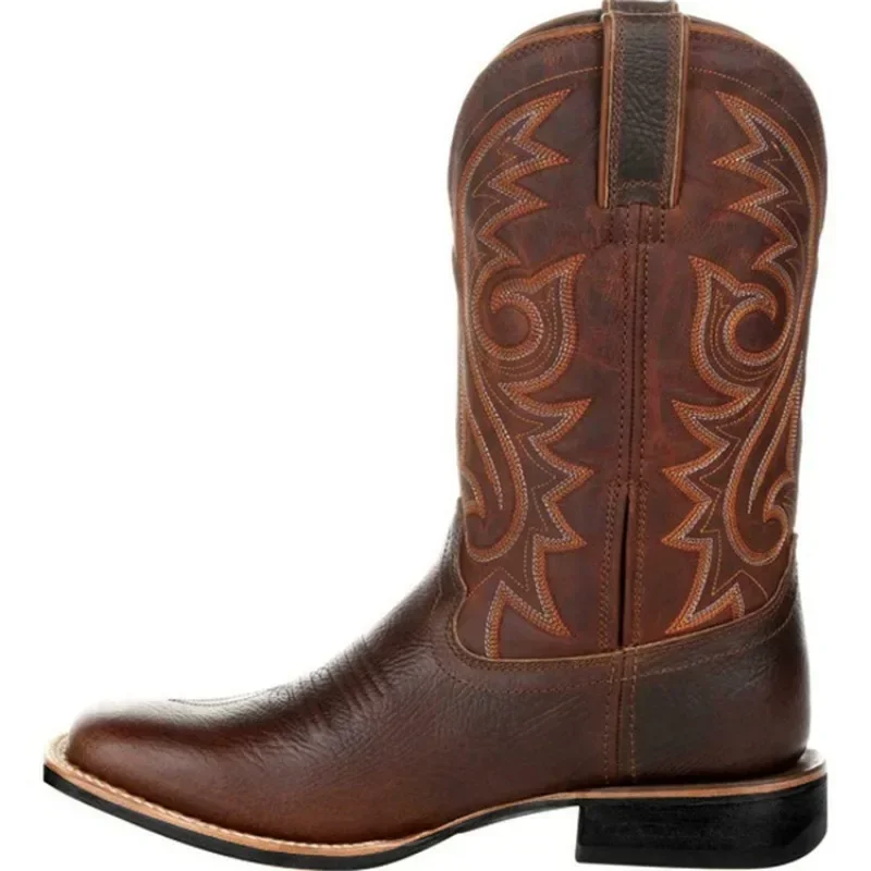 Men's Mid-Calf Western Motorcycle Boots 1