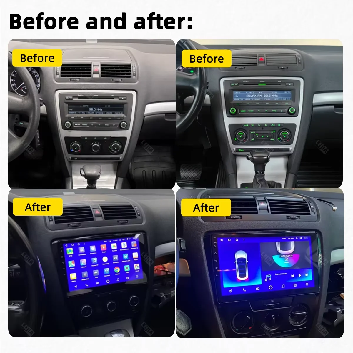 Android 16 para Skoda Octavia 2 A5 2008-2013, Carplay, Radio para Auto, Navegación Multimedia Inalámbrica, Unidad Principal de 8 Núcleos 3
