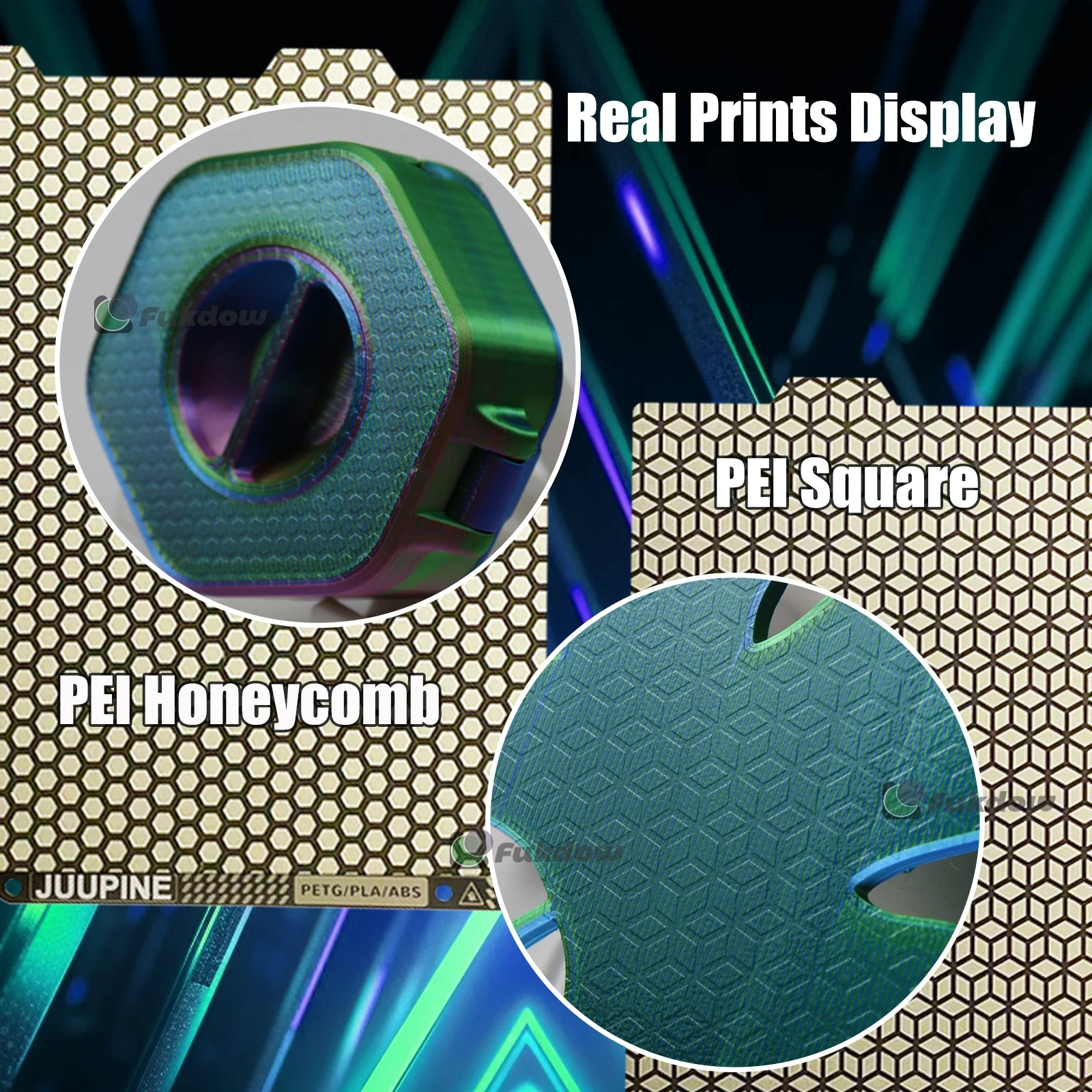 Enhanced Double-Sided PEI Sheet for 3D Printer Heated Bed - 184x184mm