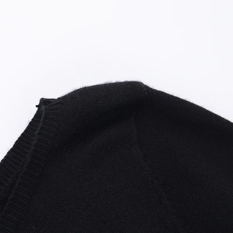 JULISSA MO Knitted Sexy Round Neck Ruffles Dress Women Black Long Sleeve Evening Dress Female Autumn Slim Elegant Party Clubwear