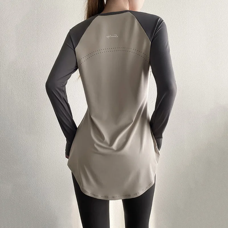 Long Sleeve Yoga Clothes Pilates Blouse Sport Women Top Yoga Shirt Fitness Running T-shirt Sportswear Gym Clothing sports t shirt yoga top yoga shirt sports shirt