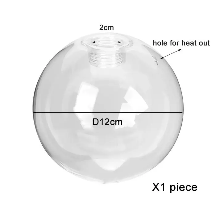 Paralume Sfera In Vetro Smerigliato Da 100 Mm, Sostituzione Per Lampadari E Applique Con Attacco G9