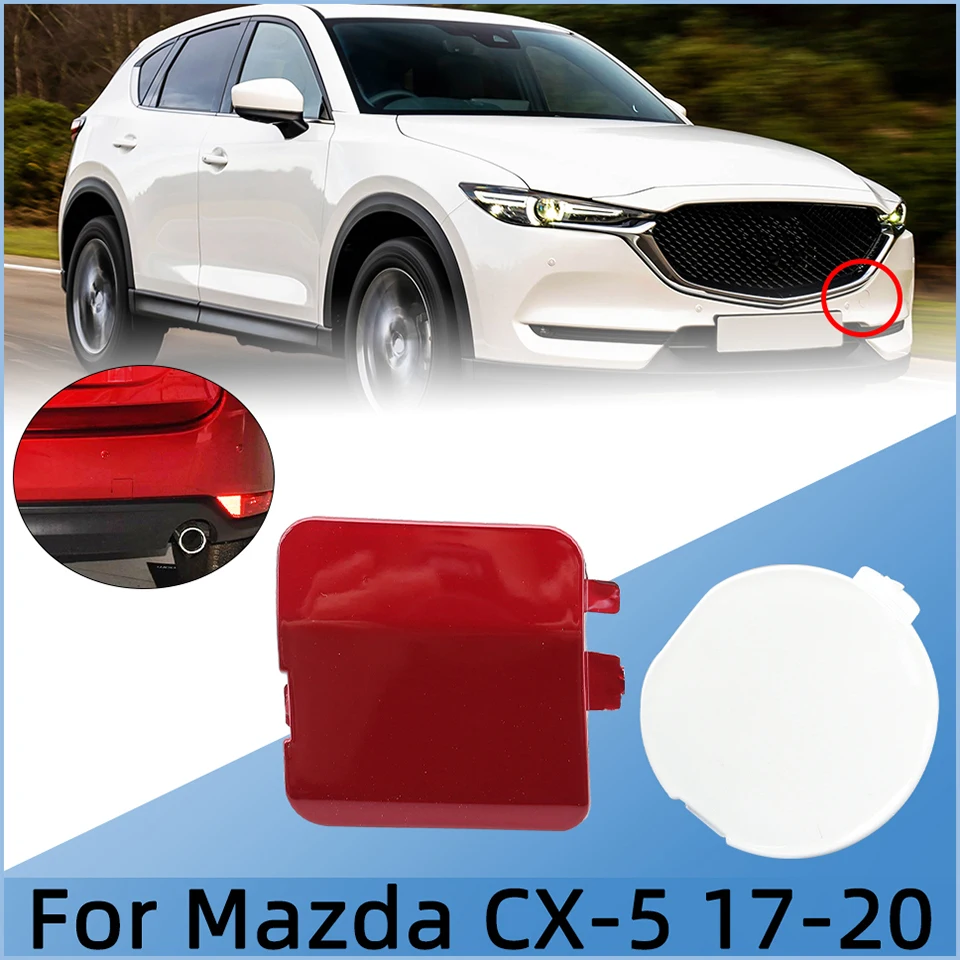 

Auto Front Rear Bumper Tow Hook Hauling Eye Cover Lid For Mazda CX5 CX-5 KE 2017 2018 2019 2020 Towing Hooking Trailer Cap Trim