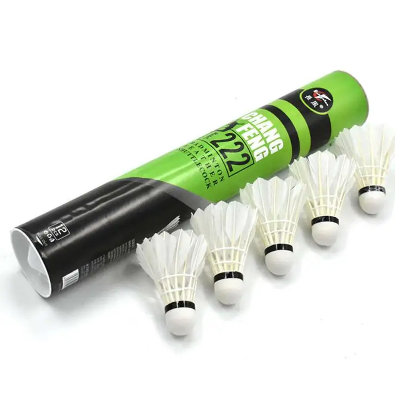 

Sports Badminton 12 Pieces High Speed Goose Feather Badminton Stable And Durable Badminton Indoor And Outdoor Sports Badminton