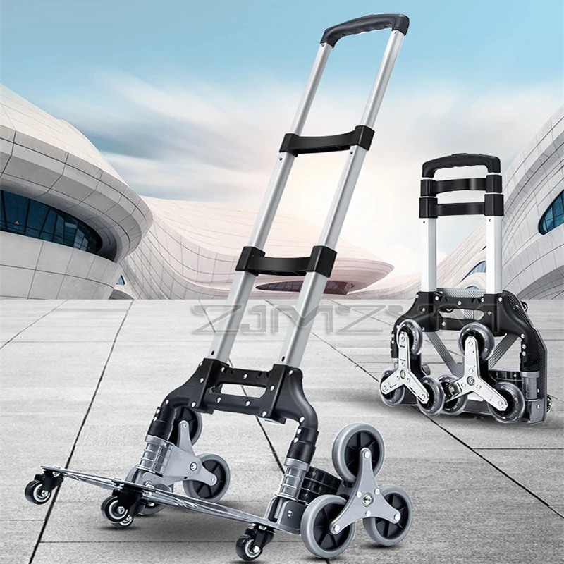 150KG All Terrain Stair Climbing Cart Portable Hand Truck With Bungee Cord Folding Trolley For