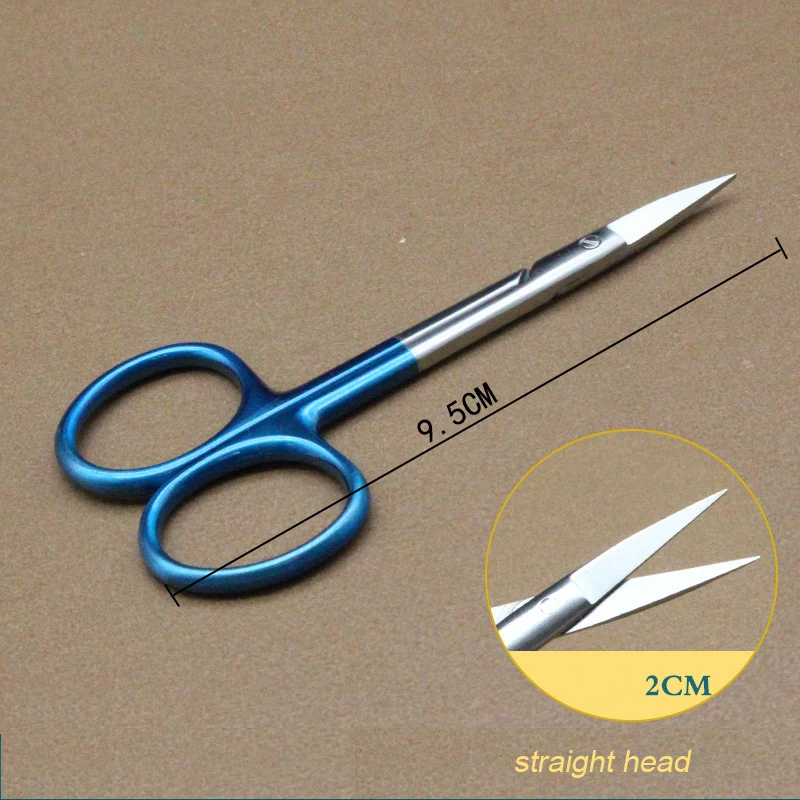 Description Picture 4 of itemStainless steel surgical scissors double eyelid eye-opening buried surgical instruments removal ophthalmic small scissors
