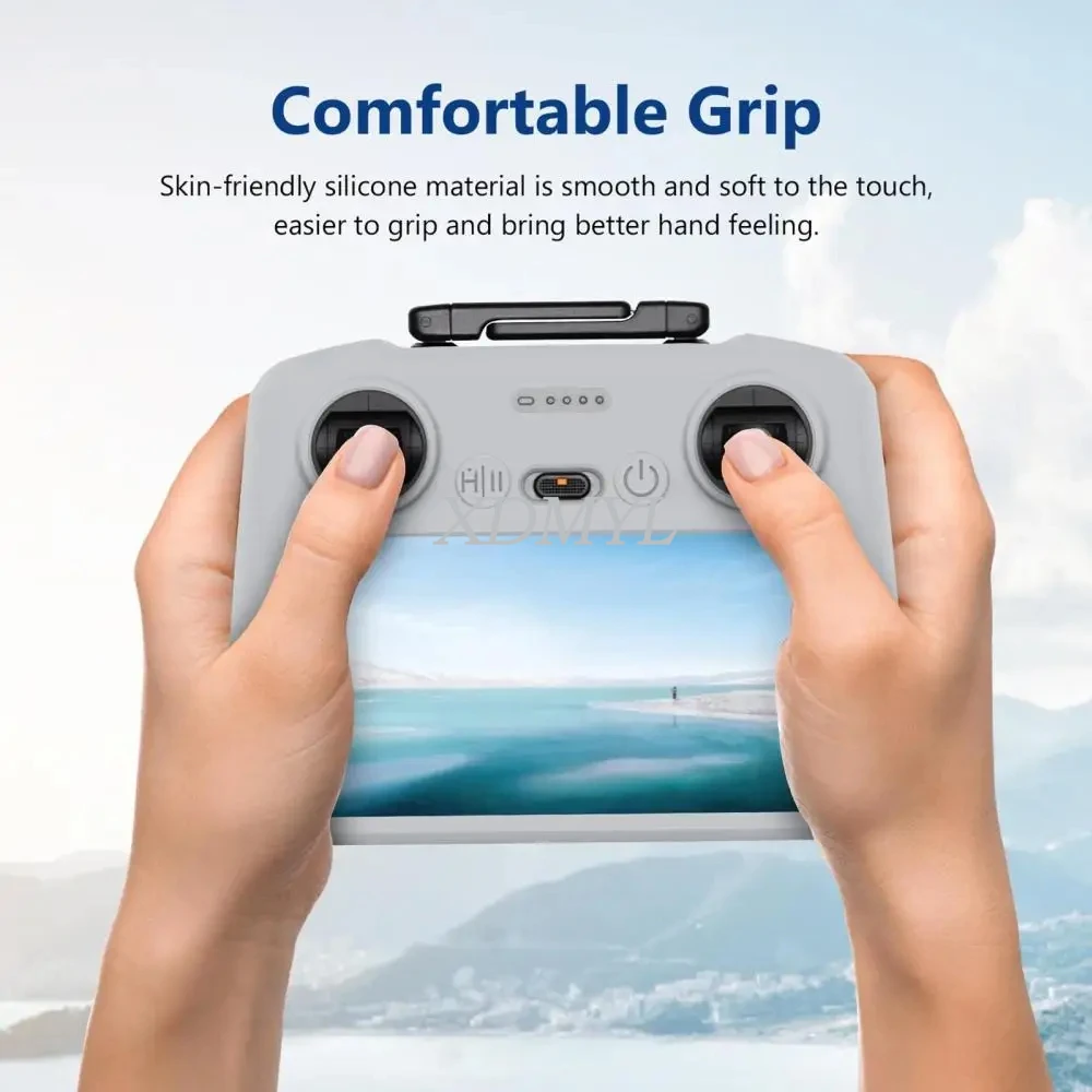 Grip antidérapant en silicone pour manette DJI RC, facile à installer