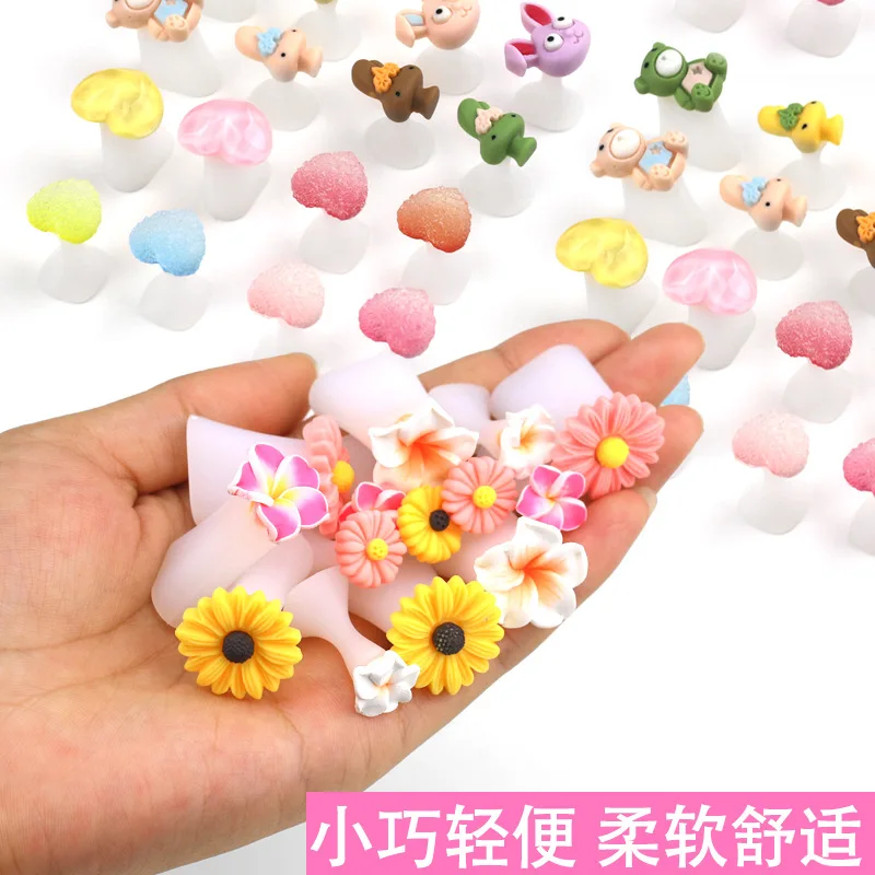 New finger splitter manufacturer direct nail art tool toenail silicone separator Japanese and Korean style toe splitter