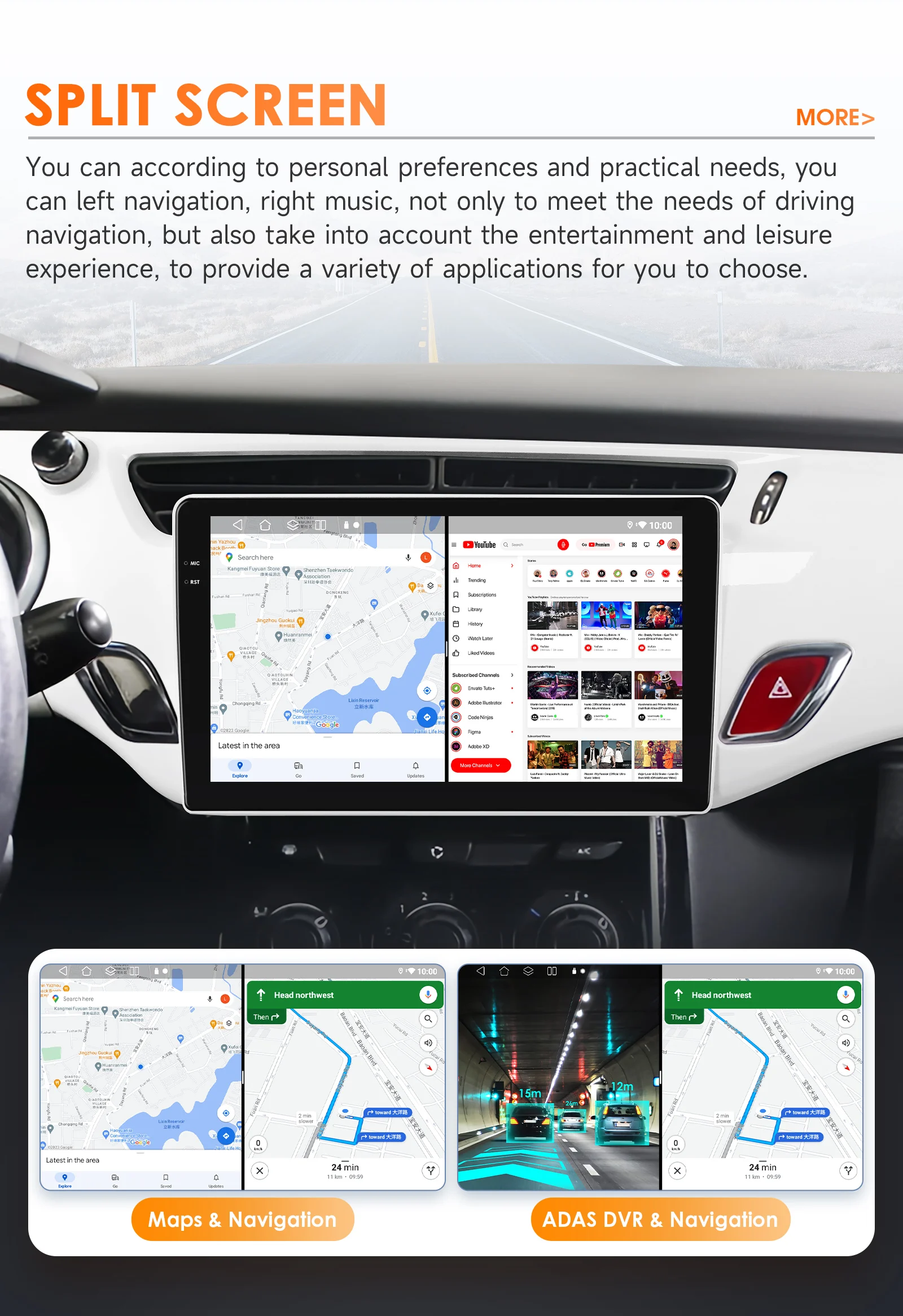 Hizpo 9'' 2din Android 14 for Citroen C3 DS3 2010-2016 Car Radio Multimedia Video Player GPS Carplay Auto 4G RDS Autoradio Wifi