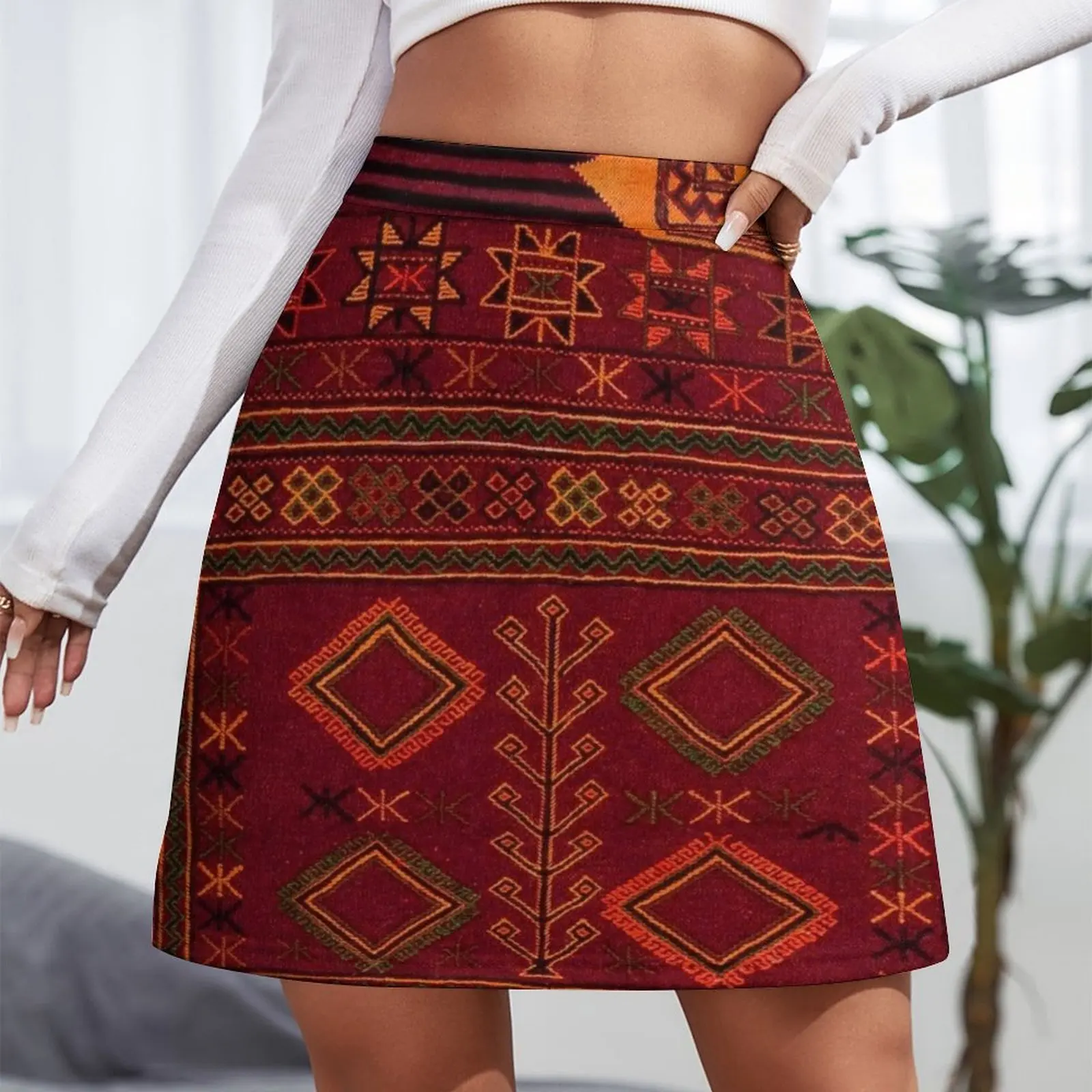 Traditional Moroccan Artwork Design Mini Skirt japanese kawaii clothes Evening dresses summer dress women 2023