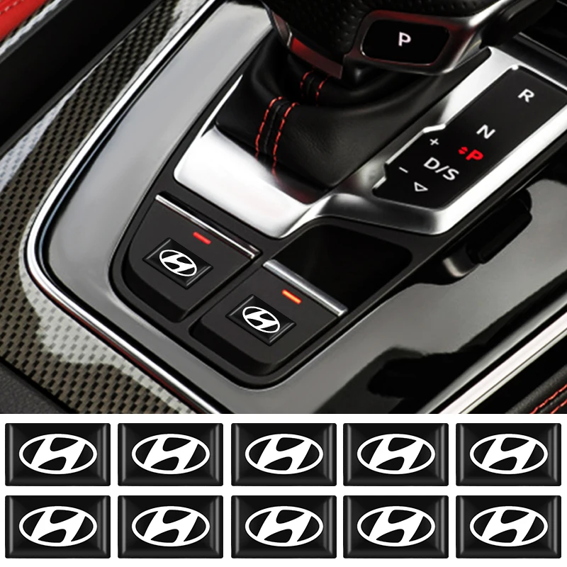 10pcsCarInteriorStickersAutoSteeringWheelDoorHandleTire