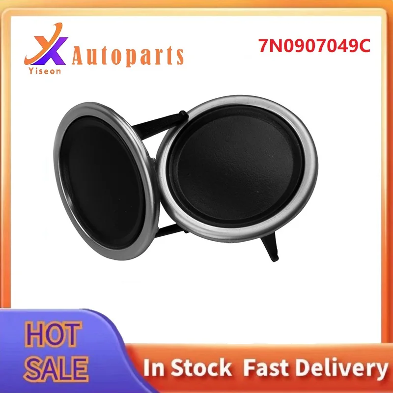 

Air Condition Panel Control Knob Rear Control Knob Cover Chrome Trim Air Conditioning for VW Sharan 7N0907049C