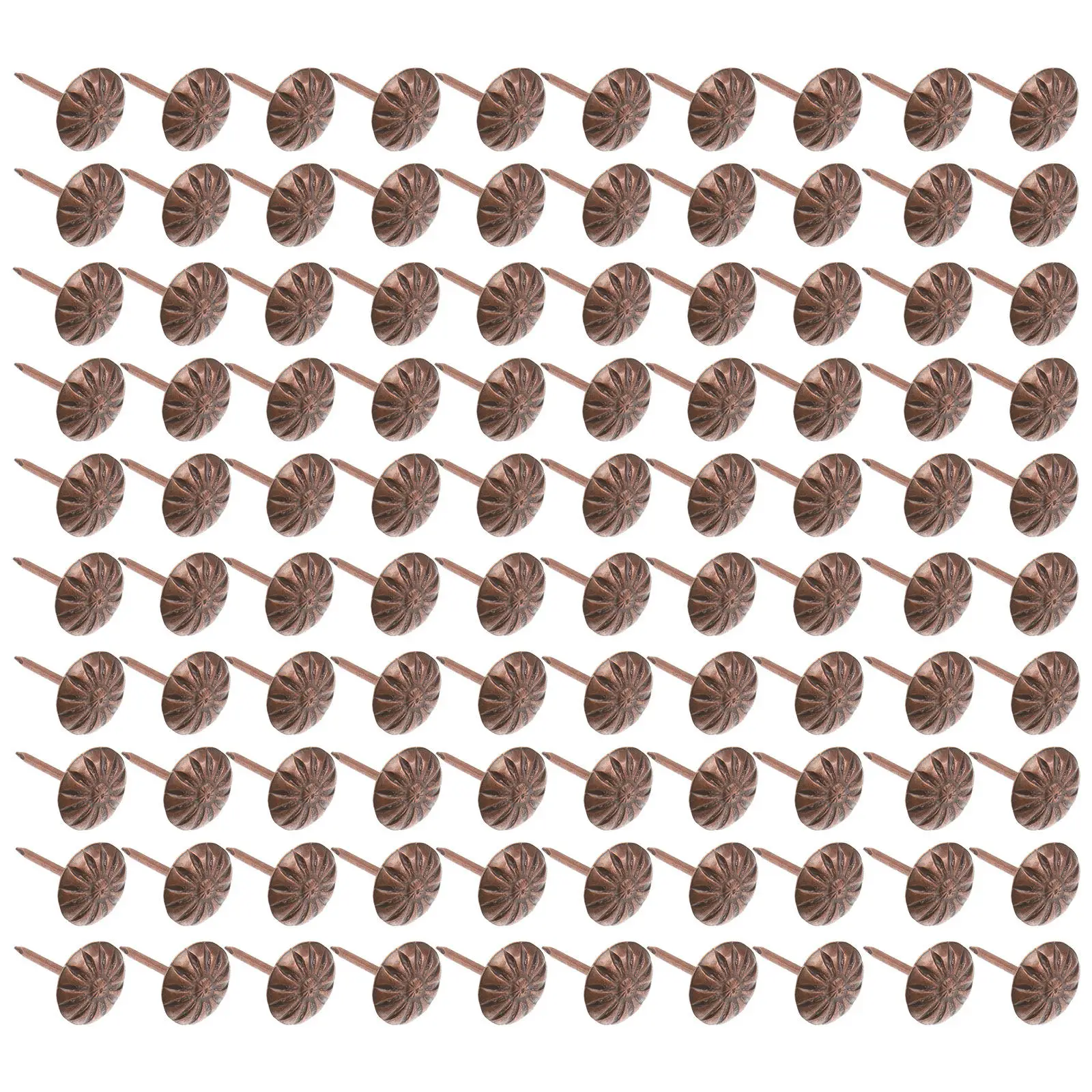 300개 레드 브론즈 장 가구 못, 빈티지 스타일 가구 핀, 가정용 소파 의자 못 머리