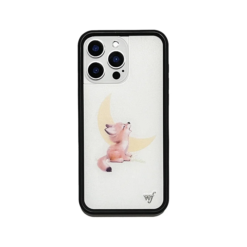 Wildflower 3D Floral Phone Case with Moon and Love Heart Design