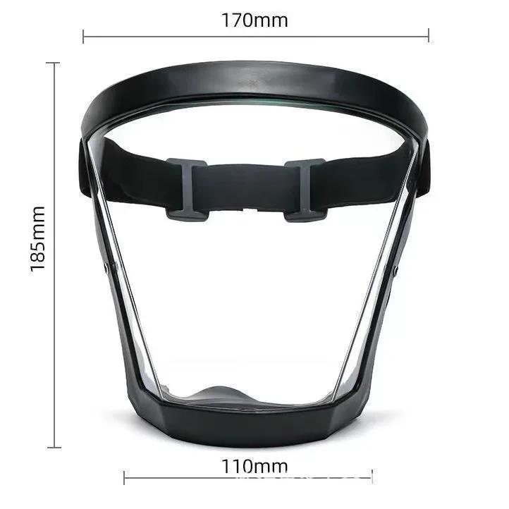 Protection Mask Transparent Facial Protector Face FaceMask Protective Outdoor Safety Mask Head Cover Work Protection Splashproof face mask