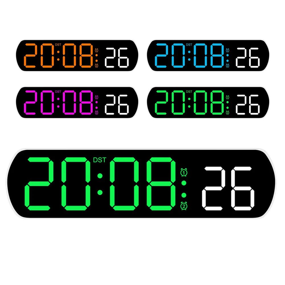 LED 디지털 벽시계, 대형 스크린, 벽걸이 시간 온도 습도 디스플레이, 방용 전자 알람 시계, 6.5 인치 Best5 LED 디지털 벽시계, 대형 스크린, 벽걸이 시간 온도 습도 디스플레이, 방용 전자 알람 시계, 6.5 인치 Best5