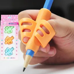 3Pcs Stationery Children Writing Correction Device Silicone Pen Holder Students Learning Write Corrector Tool Teaching Equipment
