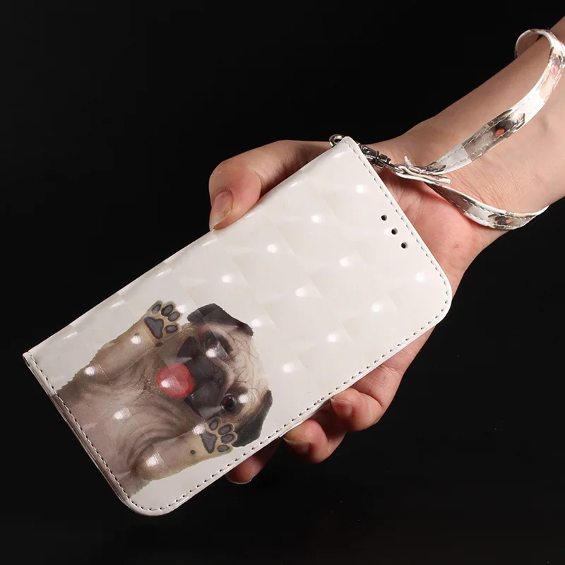 Painted Flip Leather Magnetic Phone Case